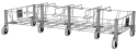 Modellbeispiel: Trolley/Fahrwagen  -Slim Jim Dolly- Rubbermaid  für vier Slim Jim Container (Art. 38995)