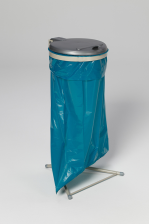 Anwendungsbeispiel: Müllsackhalter -Cubo Bartoli-, für 120 Liter, in silber (Art. 16702) (Müllsack nicht im Lieferumfang enthalten)
