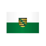Landesflagge Sachsen, Stoffqualität FlagTop 110 g / m² oder 160 g / m²