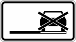 Verkehrszeichen 1060-31 StVO, Haltverbot auch auf dem Seitenstreifen