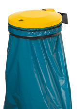 Anwendungsbeispiel: Müllsackhalter -Cubo Flavio- gelb (Art. 16012) (Müllsack nicht im Lieferumfang enthalten)