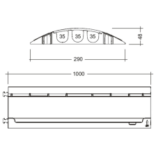 Technische Ansicht: Kabelbrücke Typ 335 (Art. 13845)