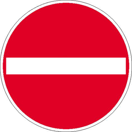 Verkehrsschild, Verbot der Einfahrt