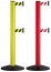 Personenleitsystem -Beltrac Extend Safety Double- aus Aluminium, Gurtlänge 3,7 m, rot oder gelb