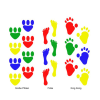 Spielplatzmarkierung Hüpfspiel DecoMark® -Fußabdrücke-, aus Thermoplastik, VPE 5 Paare
