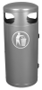 Stand-Abfallbehälter -State Utah- 60 Liter aus Stahl, zum Aufschrauben, mit 4 Einwurföffnungen