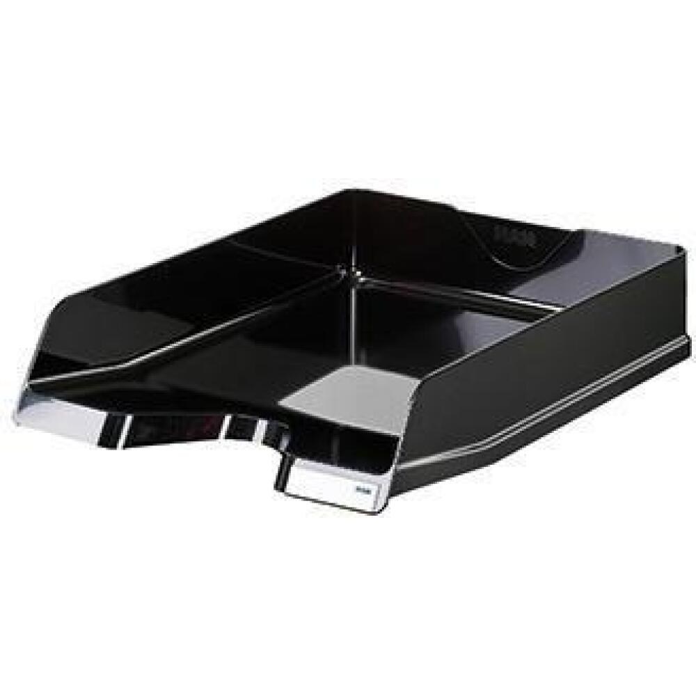 HAN Briefablage VIVA DIN A4/C4, schwarz oder glasklar oder dunkelgrau, Premium-Qualit&auml;t, stapelbar