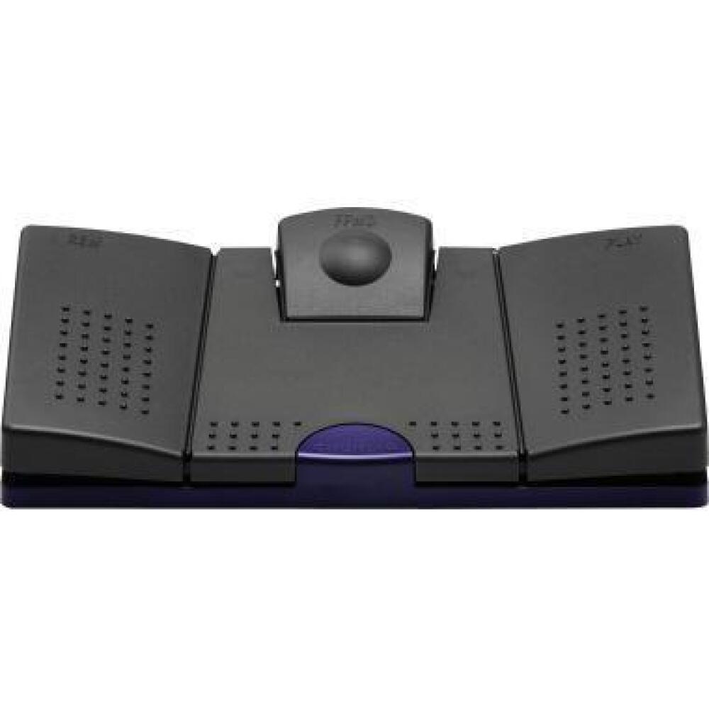 Grundig Fu&szlig;schalter Digta 540 USB, ergonomisches Design, 3 Tasten f&uuml;r Start, Stopp, Vorlauf