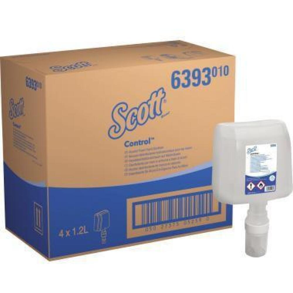 Scott Handdesinfektionsschaum 6393, 1,2l, antibakteriell, viruzid, dermatologisch getestet, Kunststoff