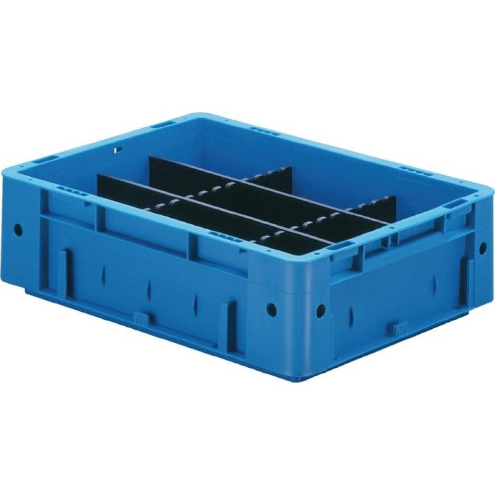 Trennwände für Transportstapelbehälter, anthrazit, PP, 10 Stück, H.40-180mm, LA-KA-PE