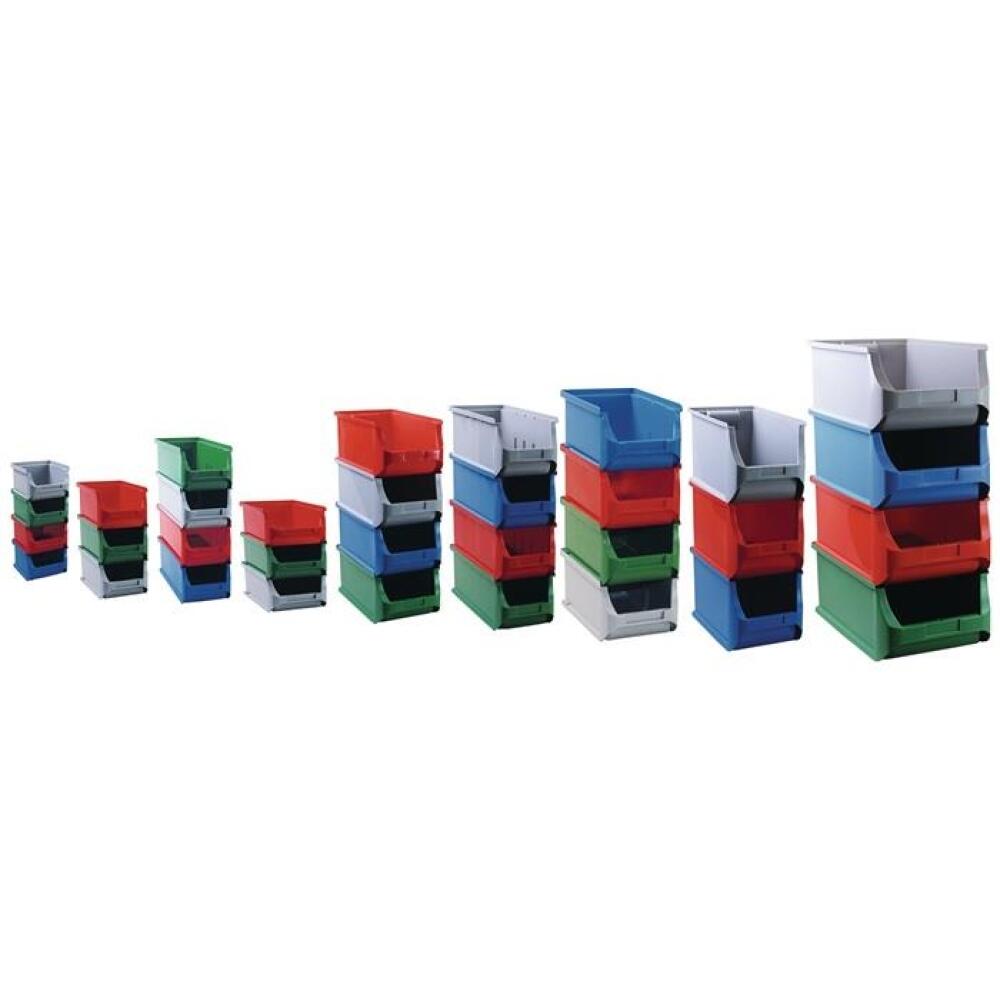 Sichtlagerkasten Profi-Plus, PP blau, rot, grün, grau, verschiedene Größen, vielseitig einsetzbar
