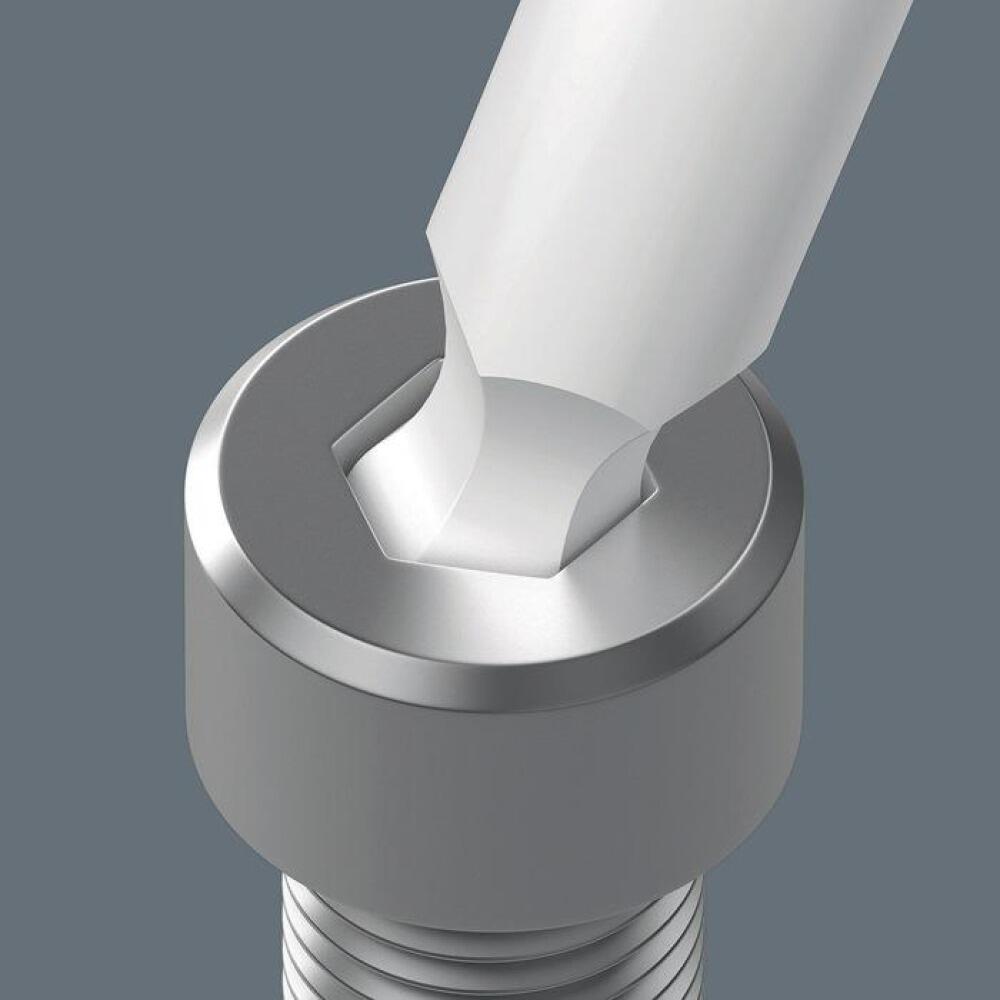 WERA 842/4 Bits für Innensechskantschrauben, zähhart, 1/4 Zoll, Kugelkopf, 3-6 mm