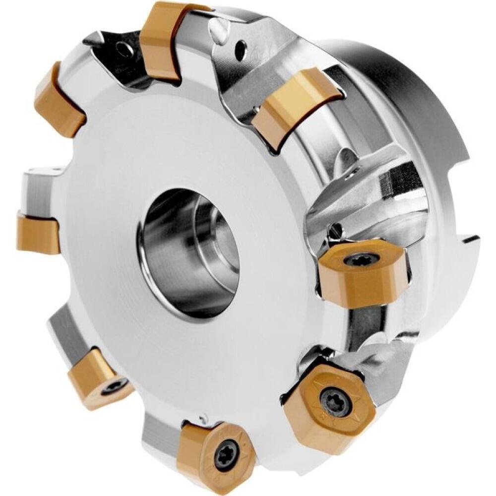 Planfr&auml;ser ISO 100A08R-S45HN06C-C, D.32mm, Rechtslauf, Schneid-D.107,1mm, 8 Wendeplatten