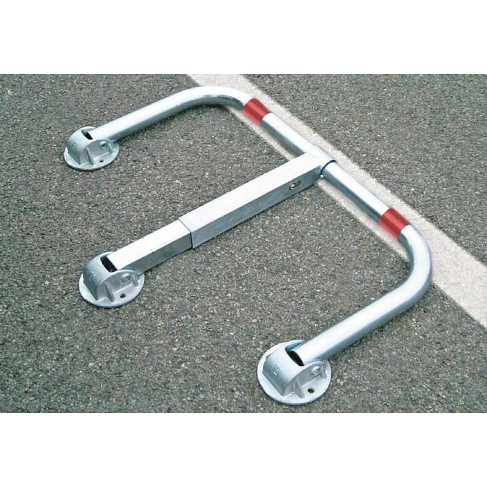 Sperrbügel 450mm, silber, mit roten Reflexstreifen, Ø 55/50mm, kippbar, URBANUS