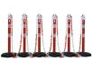 Kettenpfosten 6er-Set ′Jumbo′ aus PP, H 1000 mm, ø 63 mm, mit Absperrkette, max. Länge 14,5 m -