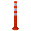 Absperrpfosten -Elasto Orange Sign- mit integriertem Gewinde, ø 78 mm, überfahrbar, Höhe 700 mm