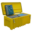 Cemsorb Bindemittel Notfallbox, Aufnahme 197 Liter, inkl. Schlängel, Tücher und Zubehör
