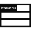 Inventarkennzeichnungsetiketten Inventar-Nr., 40 x 30 mm, Bogenware