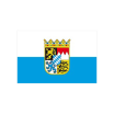 Landesflagge Bayern (weiß / blau mit Wappen), Stoffqualität FlagTop 110 g / m² oder 160 g / m²