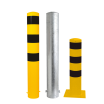 Stahlrohrpoller / Rammschutzpoller -Bollard- ø 193 mm, feststehend, wahlweise gelb / schwarz