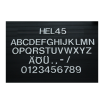 Steckbuchstaben -Hel- für Rillengummitafel, Höhe 45 mm, weiß, versch. Varianten