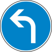Verkehrszeichen 209-10 StVO, Vorgeschriebene Fahrtrichtung links