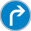 Verkehrszeichen 209 StVO, Vorgeschriebene Fahrtrichtung rechts