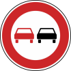 Verkehrszeichen 276 StVO, Überholverbot für Kraftfahrzeuge aller Art
