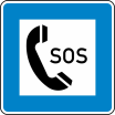 Verkehrszeichen 365-51 StVO, Notrufsäule