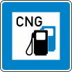 Verkehrszeichen 365-54 StVO, Tankstelle mit Erdgas