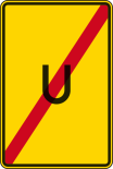 Verkehrszeichen 455.2 StVO, Ende der Umleitung