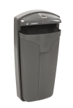 Abfallbehälter -Cibeles- 50 Liter aus Kunststoff, mit Ascher