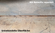 Vergleich: Unbehandelte gegenüber reparierter Beton-Oberfläche