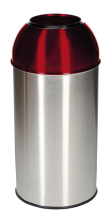 Modellbeispiel: Abfallbehälter -Pro 24-, Deckel rot (Art. 36624)