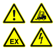 Boden-Sicherheitskennzeichen -Warnzeichen Indoor- aus PVC, R10, selbstklebend, nach ASR A1.3