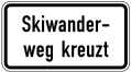 Verkehrszeichen 1007-56 StVO, Skiwanderweg kreuzt