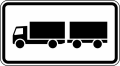 Verkehrszeichen 1010-60 StVO, Nur Lastkraftwagen mit Anhänger