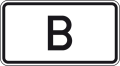 Verkehrszeichen 1014-50 StVO, Tunnelkategorie ′B ′ gemäß ADR-Übereinkommen