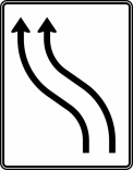 Verkehrszeichen 511-11 StVO, Verschwenkungstafel