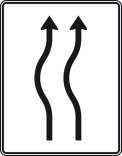 Verkehrszeichen 513-11 StVO, Verschwenkungstafel