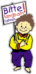 Kinderfigur mit Schild und Wunschtext, Aluminium-Verbundplatte, mehrfarbig