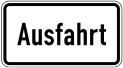 Modellbeispiel: VZ Nr. 1007-37 (Ausfahrt)