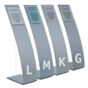 Bodenständer Display -Unitex L, K, G, M-