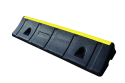 Parkhilfe / Radstop -Heavy Duty- aus Gummi, Länge 1000 mm, Höhe 150 mm, schwarz / gelb