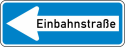 Verkehrszeichen 220-10 StVO, Einbahnstraße (linksweisend)