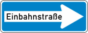Verkehrszeichen 220-20 StVO, Einbahnstraße (rechtsweisend)