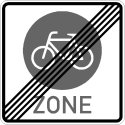 Verkehrszeichen 244.4 StVO, Ende einer Fahrradzone