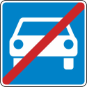 Verkehrszeichen 331.2 StVO, Ende der Kraftfahrstraße