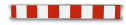 Absperrschranke -Cordon light- gemäß TL, Höhe 250 mm, rot / weiß, versch. Längen