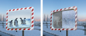 Anwendungsbeispiel: Vergleich mit einem herkömmlichen Spiegel ohne Anti-Beschlag- und Anti-Frost-Funktion
